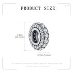 S925 Silver Spacer Stopper CZ Bead Charm for Pandora Bracelet Present Women