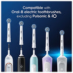 Oral-B Pro Sensitive Clean Electric Toothbrush Head, X-Shaped & Extra Soft Bristles for Gentle Brushing & Plaque Removal, Pack of 4 Toothbrush Heads, White