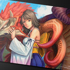 Ultra PRO - Final Fantasy x Universes Beyond Yuna, Hope of Spira Playmat for Magic: The Gathering | Card Game Playmat, Final Fantasy Collectibles, Desk Mat Mousepad