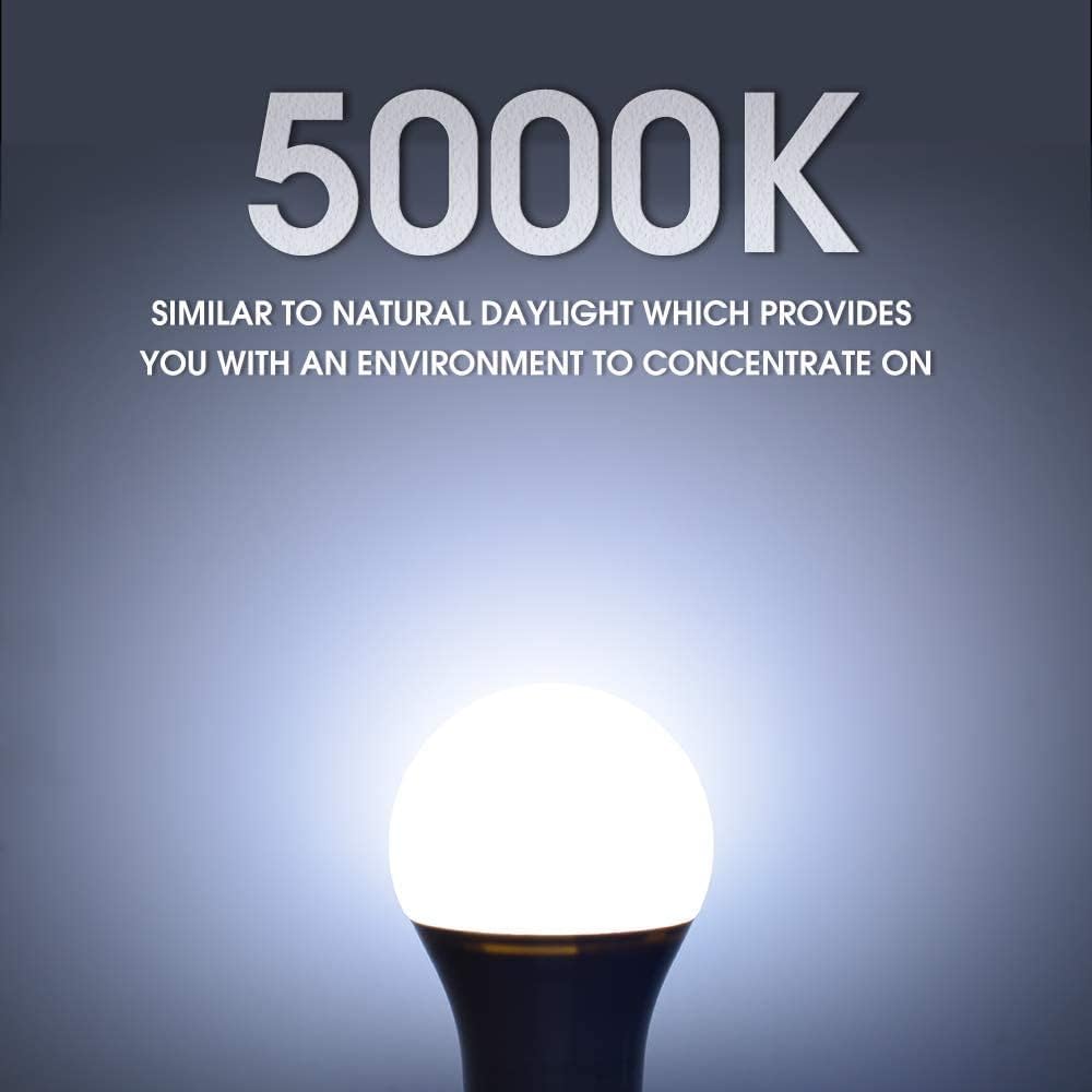 E ENERGETIC LIGHTING 150 Watt LED Bulb, 2600LM Super Bright Light Bulbs, Daylight 5000K, Dimmable A21 LED Bulb, E26 Standard Base, UL Listed, Damp Rated, 2 Pack
