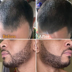 FOLLICLE BOOSTER Beard Pen Filler Styling Kit for Men - 3-in-1 Filling Set with 4-Tip Fork, Normal Pencil, and Brush - Waterproof, Sweatproof & All-Day Hold - Jet Black