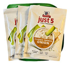 French Onion Dip and Seasoning Mix Bundle: Comes with Three 1 oz Packets of McCormick Just 5 Simple Ingredients Classic French Onion Dip & Seasoning Mixes and 1 Leftover/Storage Container