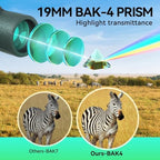 12x50 HD Monocular for Adults High Powered with BAK4 Prism & FMC Lens,Lightweight with Smartphone Adapter, High Powered Monocular with Clear Low Light Vision for Star Watching, Bird Watching, Hiking
