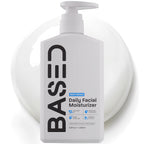 BASED Men's Daily Face Moisturizer - Daily Facial Moisturizer with Squalane & Rosehip Oil - Helps Strengthen Skin Barrier - All Skin Types (6.8 Fl Oz Pack of 1)
