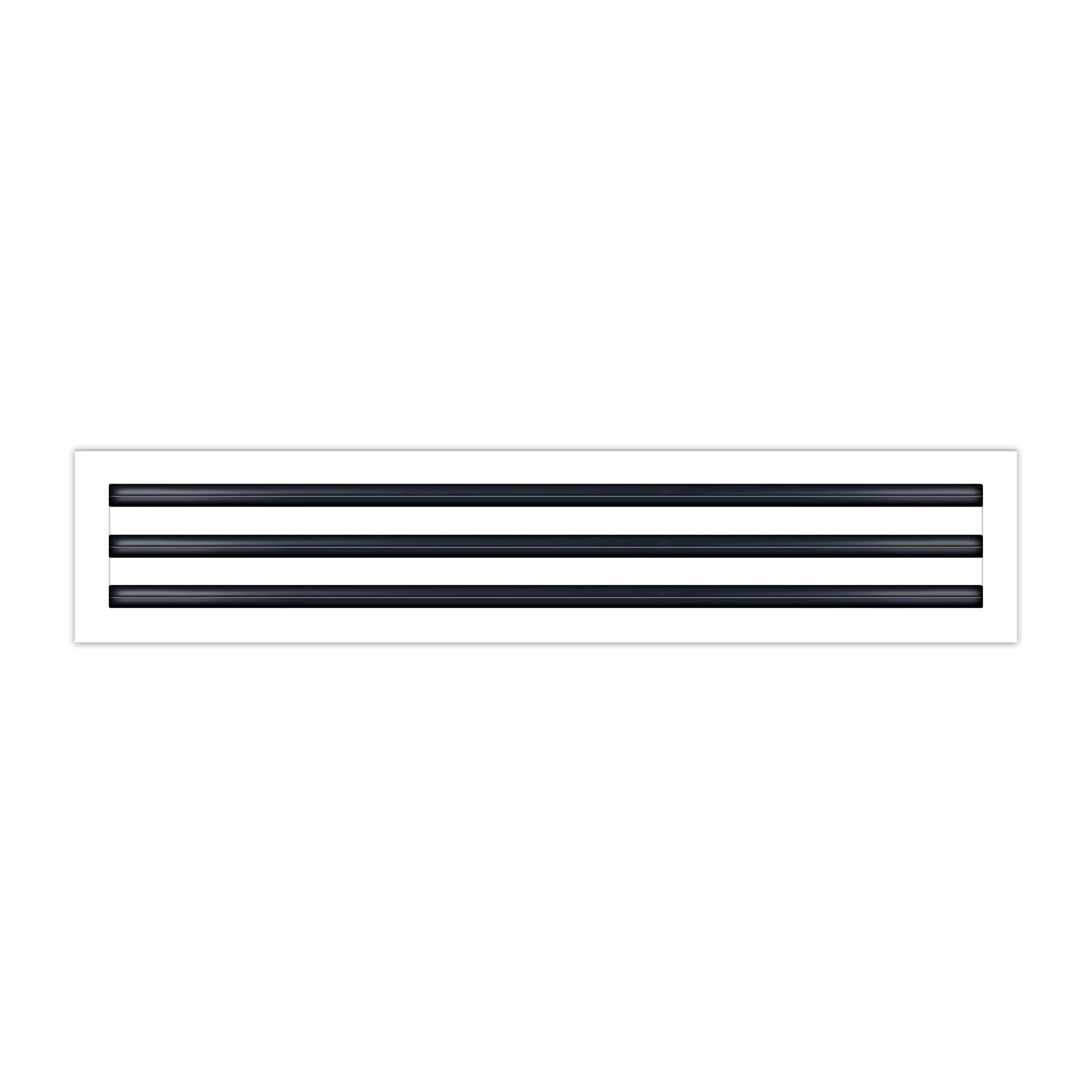 BUILDMART - 30x6 Modern AC Vent Cover - Decorative White Aluminum Air Vent - Standard Linear Slot Diffuser - Heating and Cooling Register Grille for Ceiling, Walls & Floors - Texas Buildmart