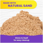 Kinetic Sand, 5.5lbs (2.5kg) Natural Brown Play Sand, Bulk Box for Arts and Crafts, Sandbox (Packaging May Vary), Moldable Sensory Toys, Ages 3 and up