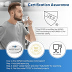 PUREPLUS 5 Micron 20" x 2.5" Whole House Sediment Home Water Filter, 20-inch Sediment Pre-Filtration, Replacement Cartridge Aqua Pure AP110-2C, Pentek P1-20/SP-P1-20/PX01-20, Watts FPMB5-20, 4Pack