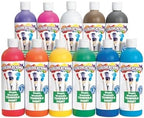 Colorations - SWT16 Simply Washable Tempera Paints, 16 fl oz, Set of 11 Colors, Non Toxic, Vibrant, Bold, Kids Paint, Craft, Hobby, Arts & Crafts, Fun, Art Supplies