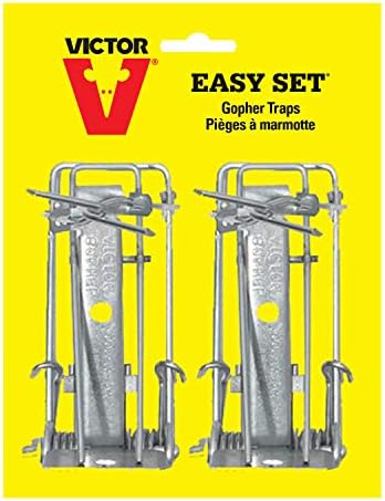 Victor 0611 Easy Set Weather-Resistant Outdoor Gopher Trap 2-Pack