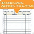 Adams Sales Order Book, 3-Part, Carbonless, 4-3/16" X 7-3/16" Inch, 50 Sets, White, Canary and Pink (TC4705) (12 Pack)