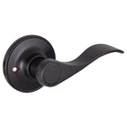 Design House Springdale One-Sided Non-Turning Dummy Door Lever, Matte Black, Decorative Interior Door Handle for Closet, Pantry, and French Doors, Reversible Surface Mount Hardware, 778878
