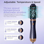 6 in 1 Blow Dryer Brush, Detachable Hair Dryer Brush Air Curler Air Styler Wrap, Curly Twist Hot Curling Iron, Blow Dryer Hot Brush Styler Negative Ion Brush, Travel Hair Styling Tool