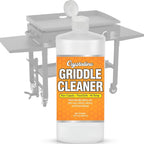 Crystalino Flat Top Grill Cleaner (32 Fl Oz), Removes Grease, Rust, Fats, Carbon, and Calcium, Griddle Cleaning Kit, Use on Stainless Steel as Wolf Blackstone Griddle Cleaner for Flat Top Degreaser