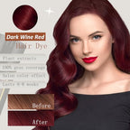 Dark Wine Red Hair Dye Shampoo 3 in 1, Hair Color Shampoo Burgundy for Men & Women Hair Colors in Minutes, Long-Lasting Hair Dye Shampoo Hair Color Shampoo for Men Women (Dark wine red)