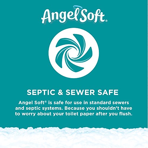 ANGEL SOFT Toilet Paper Bath Tissue, 12 Double Rolls, 260+ 2-Ply Sheets Per Roll