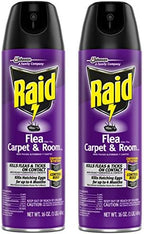 Raid Flea Killer Carpet and Room Spray, 16 oz (16 oz,Pack - 2)