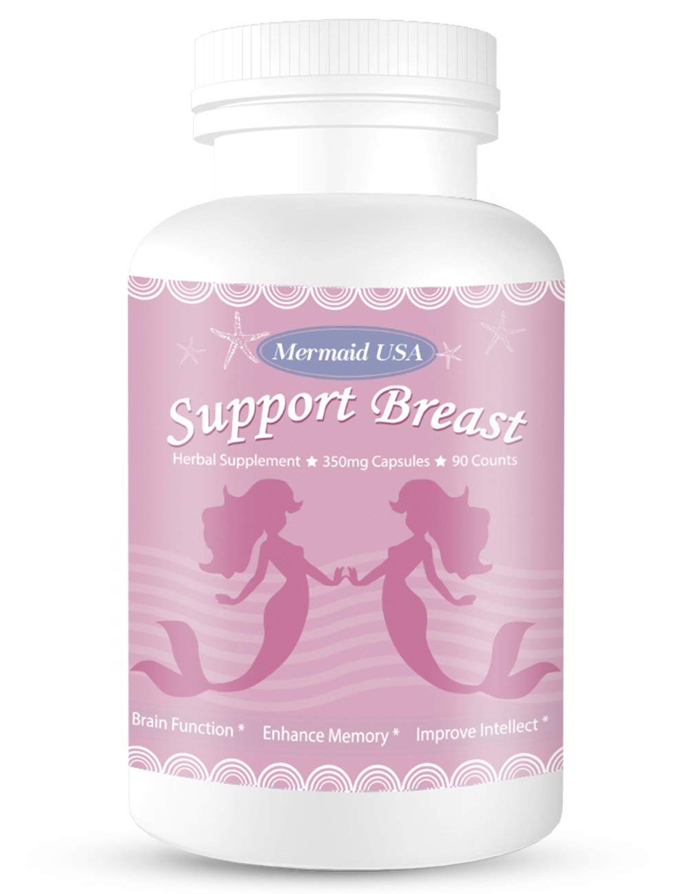 M.U Natural Breast Enhancement Pills Support Breasts Health Lift Firm Healthy Supplement Natural and Green Herb to PRO Formula Mermaid USA