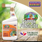Bonide Captain Jack's Copper Fungicide, 32 oz Ready-to-Spray Disease Control Solution for Organic Gardening, Controls Leaf Curl