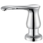 GAGALIFE Kitchen Sink Soap Dispenser Chrome, Built in Soap Dispenser with 17 OZ Bottle, Refill from The Top, Liquid Dispenser for Kitchen Sink