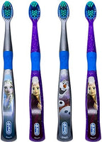 Oral-B Disney Frozen Toothbrush, 3+ YRS, Extra Soft (Characters Vary) - Pack of 4