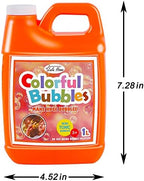 Lulu Home Concentrated Bubble Solution, 1 L/ 33.8 OZ Refill for Bubble Machines, Giant Wands, and Blowers - Up to 2.5 Gallons for Kids' Birthday Parties