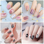 Biutee Nail Stamping Plates Set 12pcs Nail Plates 1stamper 1scraper 1storage Bag Nail Plate Template Image Plate Stencil Nails Tool (C)