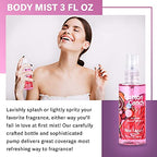 Cotton Candy Bath & Body Care Travel Set, Home Spa Gift Set Includes Body Lotion, Shower Gel, and Fragrance Mist, Personal Body Care Travel Set, Birthday Mother's Valentine's Day Gifts