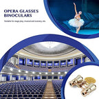 Aroncent Opera Glasses Binoculars 3X25 Mini Compact Binoculars with Chain for Adults Kids Women Vintage Theater Musical Concert