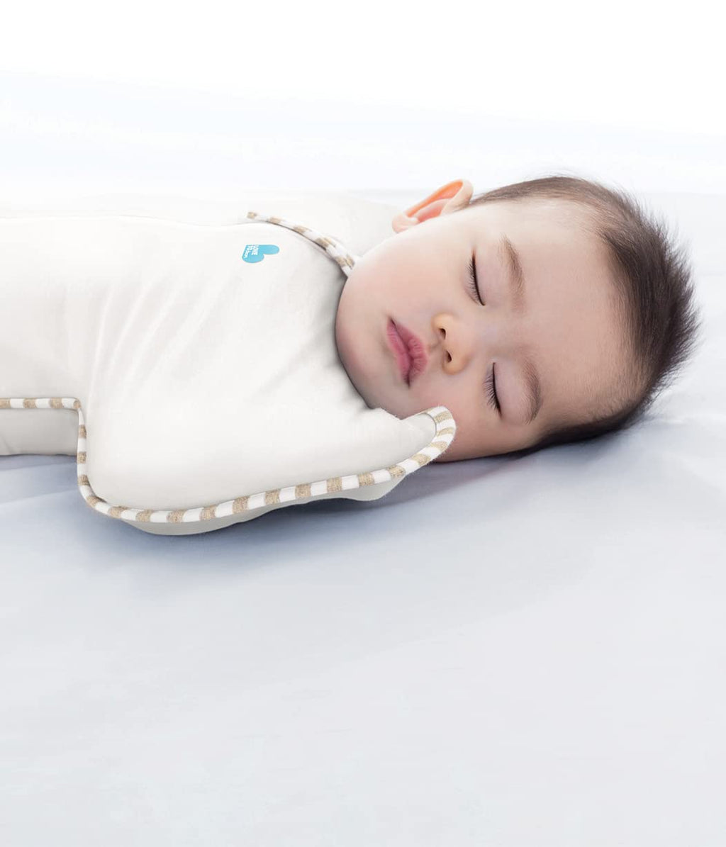 Love to Dream Swaddle UP, Organic Cotton, Baby Sleep Sack, Self-Soothing Swaddles for Newborns, Get Longer Sleep, Snug Fit Helps Calm Startle Reflex, Newborn Essentials for Baby, Cream