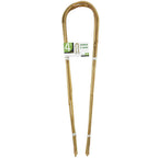 4 Feet Natural U-Hoops Bamboo, Mininfa Garden Trellis, Bamboo Trellis U-Shape for Plant Support - 3 Pack