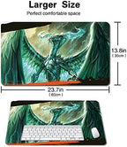 Board Game MTG Playmat Games Size 60X35 cm CCG Compatible for MTG CCG RPG Trading Card Game (MTG1-UGIN, The Spirit Dragon(1))