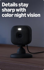 Blink Mini 2K+ (newest model) – Plug-in Home & Pet Indoor Security Camera with 2K video resolution, night vision, enhanced audio, motion detection – 2 cameras (Black)