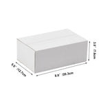 8x5x3 Shipping Boxes Set of 40, White Kraft Corrugated Cardboard Small Boxes Mailers for Packaging(20.3x12.7x7.6 cm)