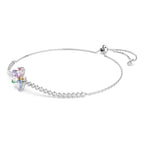 Swarovski Ariana Grande x bracelet, Mixed cuts, Flower, Multicolored, Rhodium plated