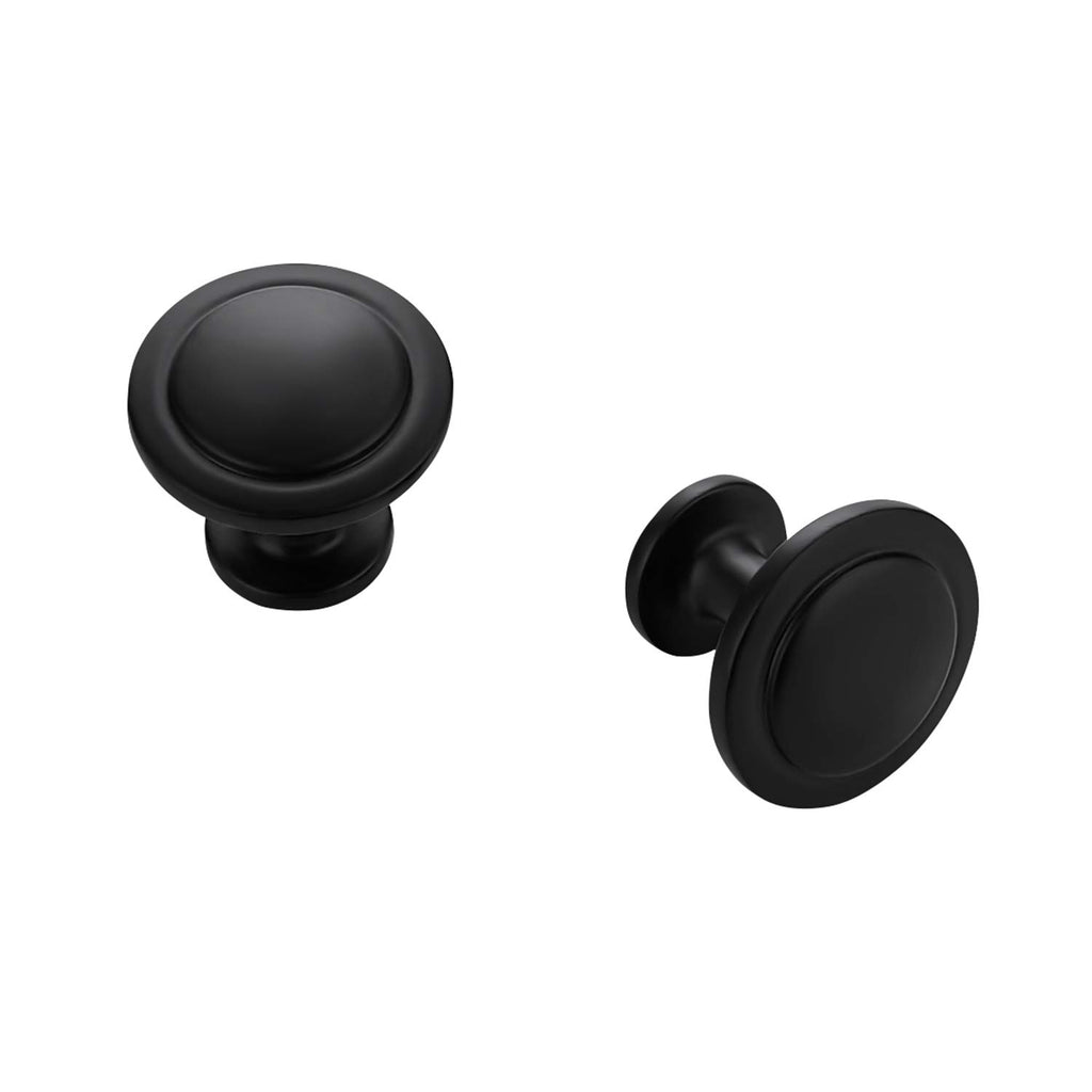 Ravinte 35 Pack Matte Black Cabinet Pulls 1-1/4 inch Kitchen Cabinet Knobs Drawer Knobs Dresser Drawer Pulls Door Dresser Handles for Cupboard
