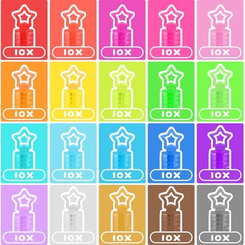200 Pcs 20 Colors Mini Star Bubble Wand Bulk in Gift Box, Neon Bubbles Party Favors For Kids, Classroom Giveaways, Goody Bags Stuffer, Carnival Prizes Toy, Birthday Treats, Party Supplies for Toddlers