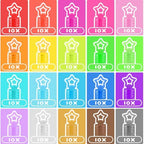 200 Pcs 20 Colors Mini Star Bubble Wand Bulk in Gift Box, Neon Bubbles Party Favors For Kids, Classroom Giveaways, Goody Bags Stuffer, Carnival Prizes Toy, Birthday Treats, Party Supplies for Toddlers