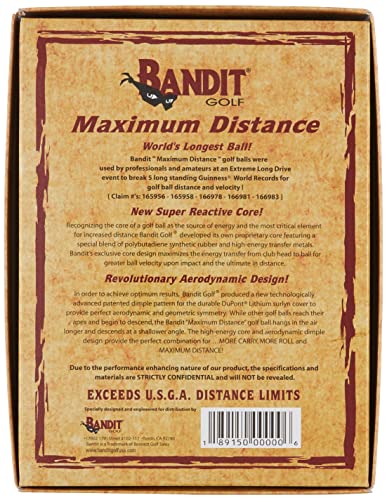 Bandit Maximum Distance Golf Balls