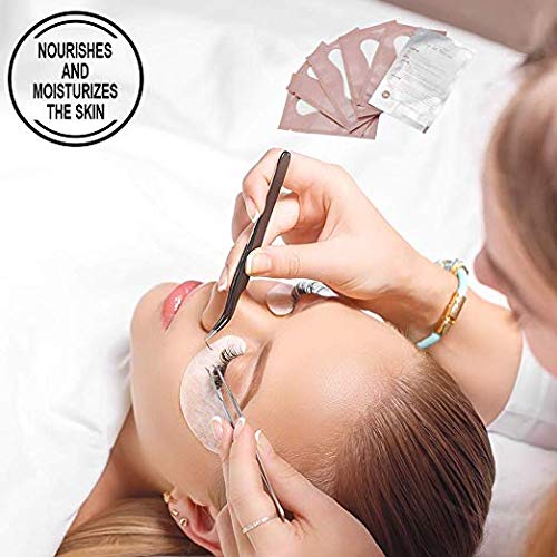 Ocim 100 Pairs Gel Pads Lash Extensions,Eye Lash Pads Hydrogel Patches for Eyelash Extension,Pink