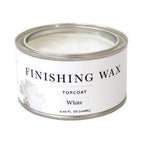 Jolie Finishing Wax - Protective topcoat Paint - Use on interior furniture, cabinets, walls, home decor and accessories - Odor-Free, Non-Hazardous - White - 120 ml