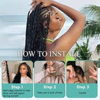 Boho Hair for Braiding Mix Synthetic Human Braiding Hair, 22 Inch Deep Wave Bundles Boho Braids, 2 Bundles Packs Bulk Curly Bohemian Hair Extensions (27#, 22 Inch)