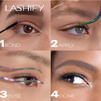 Lashify Amplify 10mm Gossamer Eyelash Extensions Refill, Minx Color, DIY False Lashes for a Natural Look