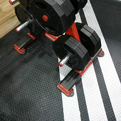 Rubber-Cal Diamond-Plate Rubber Flooring Rolls - 3 mm x 4 ft x 2.5 ft Rolls - Black