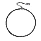 PROSTEEL Black Anklet Bracelet Ankle Bracelet Jewelry for Women Beach Anklets Stainless Steel Ankle Bracelts