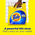 Tide Simply Oxi Boost + Odor Defense, Tough on Stains and Odors, Fresh Linen Scent, 96 Loads, 137 fl oz