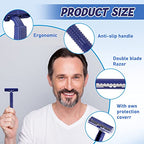 Chumia Twin Blade Razors for Men Stainless Steel Disposable Razors Men Bulk Plastic Shavers Multipurpose Portable Manual Disposable Shavers for Bathing Hotel Travel(600 Pieces)