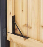GoldOrcle Anti Sag Gate Kit Heavy Duty No Sag Kit Gate Corner Brace Bracket for Wooden Gate Fence with a Self-Locking Gate Latch (No Sag Kit A - 2Set)
