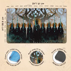 The Nine Black Riders (Stitched) - MTG Playmat by Anato Finnstark - Compatible with Magic The Gathering Playmat - Original Play Mat Art Designs