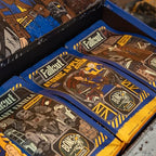 Bones Coffee Company Fallout Collector's Box Sample Pack Gift Set, Flavored Coffee Beans, Medium Roast Whole Coffee Low Acid, Apple Pie Flavor (12 oz Pack of 3)