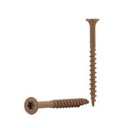 Nuvo Iron Deck Screws #8 x 2'' - 4000 Count, Brown